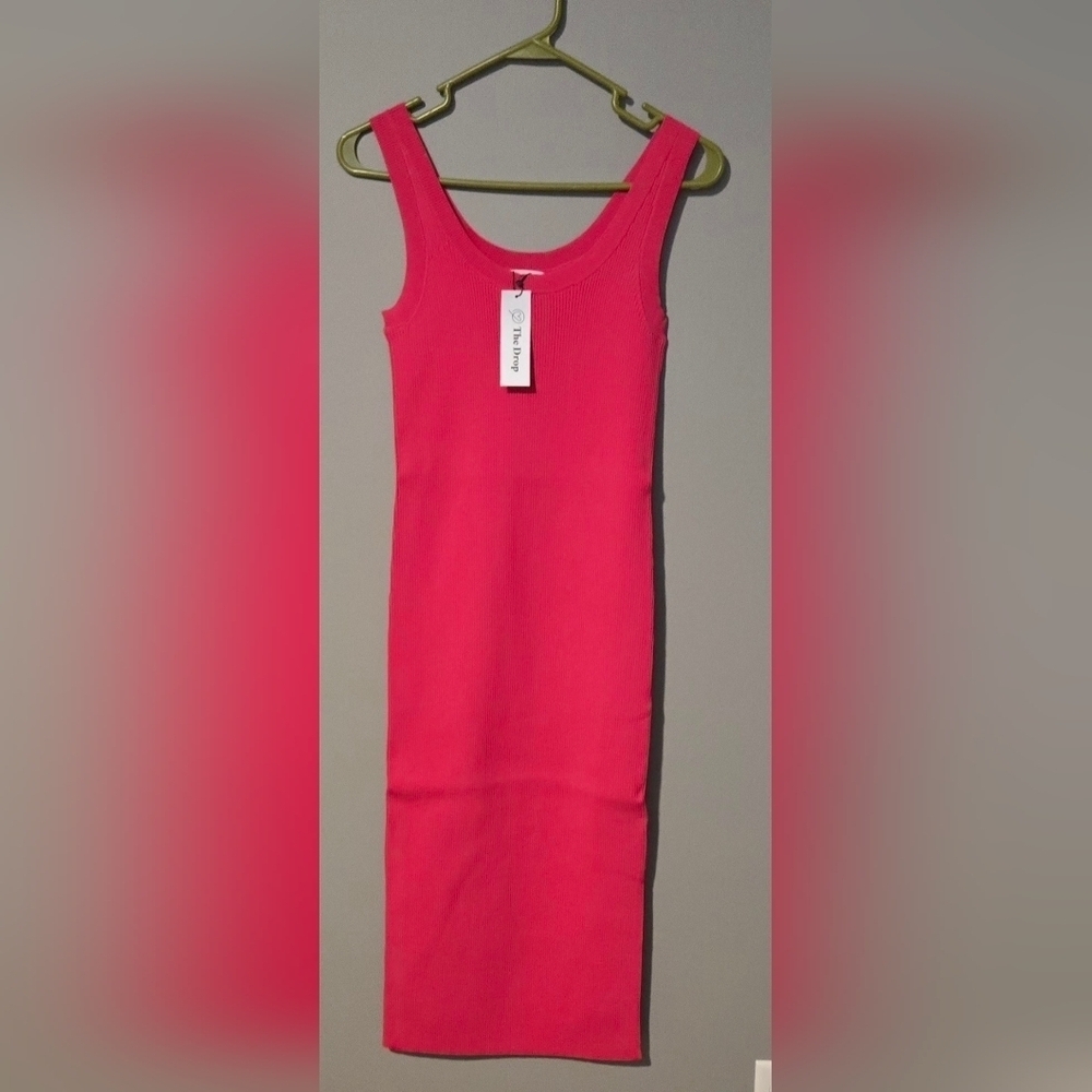 The Drop Women's Yasmin Rib Midi Sweater Tank Dress #701, 702 - Picture 5 of 8